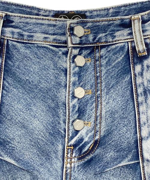 THUG CLUB（サグ クラブ）THUG CLUB (サグ クラブ) LINE GOB DENIM PANTS インディゴ サイズ:2の古着・服飾アイテム