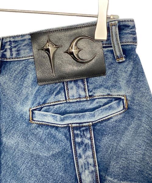 THUG CLUB（サグ クラブ）THUG CLUB (サグ クラブ) LINE GOB DENIM PANTS インディゴ サイズ:2の古着・服飾アイテム