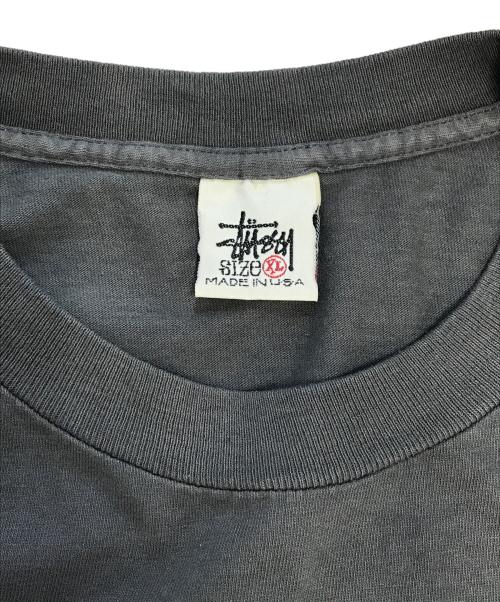 stussy（ステューシー）stussy (ステューシー) クラウンロゴロングスリーブTシャツ グレー サイズ:XLの古着・服飾アイテム
