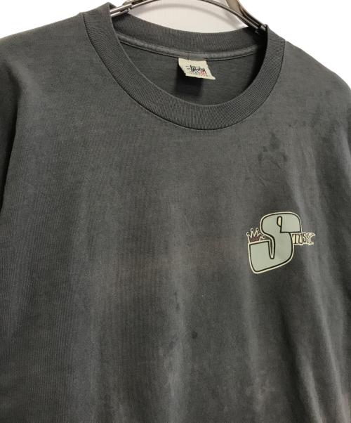 stussy（ステューシー）stussy (ステューシー) クラウンロゴロングスリーブTシャツ グレー サイズ:XLの古着・服飾アイテム