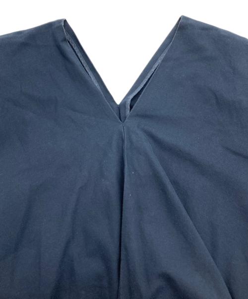 ATON（エイトン）ATON (エイトン) SUPIMA CLOTH フレアドレス ネイビー サイズ:SIZE 00の古着・服飾アイテム