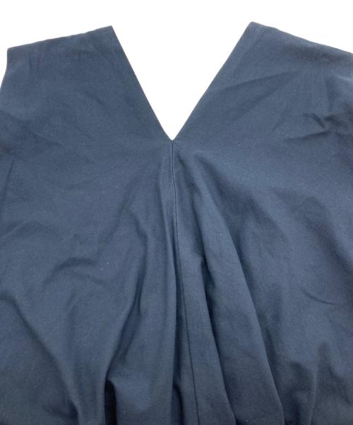 ATON（エイトン）ATON (エイトン) SUPIMA CLOTH フレアドレス ネイビー サイズ:SIZE 00の古着・服飾アイテム