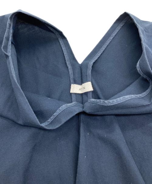 ATON（エイトン）ATON (エイトン) SUPIMA CLOTH フレアドレス ネイビー サイズ:SIZE 00の古着・服飾アイテム