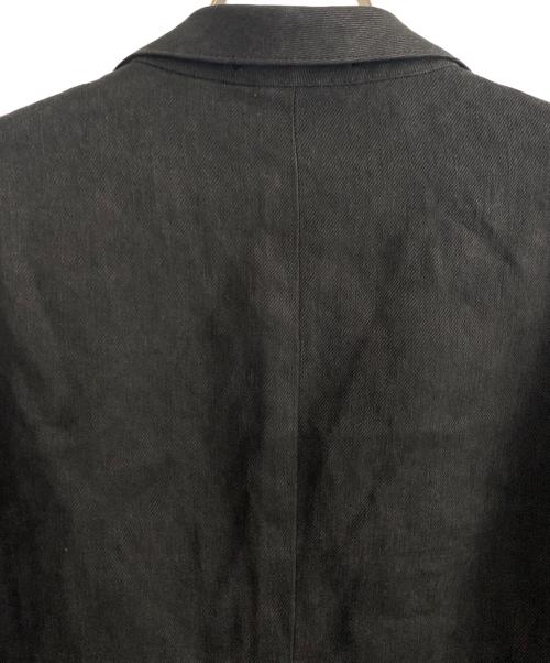 DRIES VAN NOTEN（ドリスヴァンノッテン）DRIES VAN NOTEN (ドリスヴァンノッテン) リネン3Bジャケット ブラック サイズ:46の古着・服飾アイテム