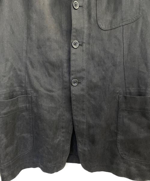 DRIES VAN NOTEN（ドリスヴァンノッテン）DRIES VAN NOTEN (ドリスヴァンノッテン) リネン3Bジャケット ブラック サイズ:46の古着・服飾アイテム
