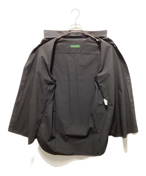 CASEY CASEY（ケーシーケーシー）CASEY CASEY (ケーシーケーシー) BIG RACCOURCIE SHIRT ブラック サイズ:Ｓの古着・服飾アイテム