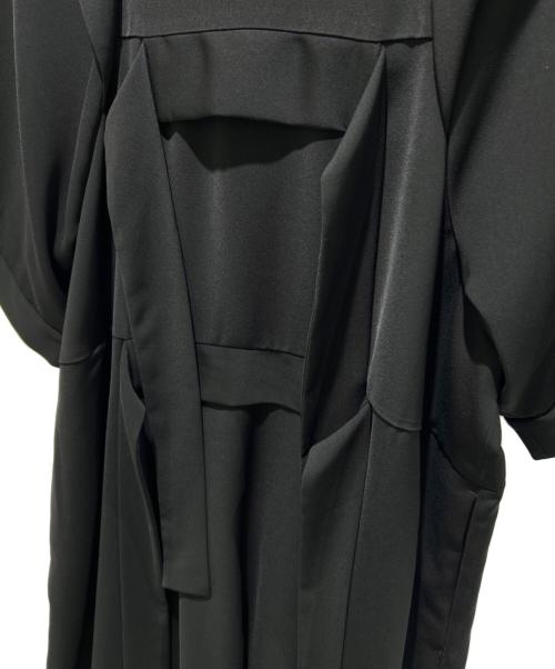 ENFOLD（エンフォルド）ENFOLD (エンフォルド) STRING DRAPE-DRESS ブラック サイズ:36の古着・服飾アイテム