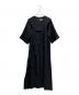 ENFOLD（エンフォルド）の古着「STRING DRAPE-DRESS」｜ブラック