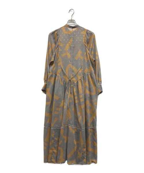 styling/（スタイリング）styling/ (スタイリング) ワイドスリーブシフォンワンピース グレー サイズ:1の古着・服飾アイテム