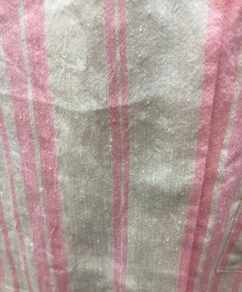 ebure（エブール）EBURE (エブール) カラーストライプリネンシャツワンピース EBURE（エブール） ピンク サイズ:36の古着・服飾アイテム