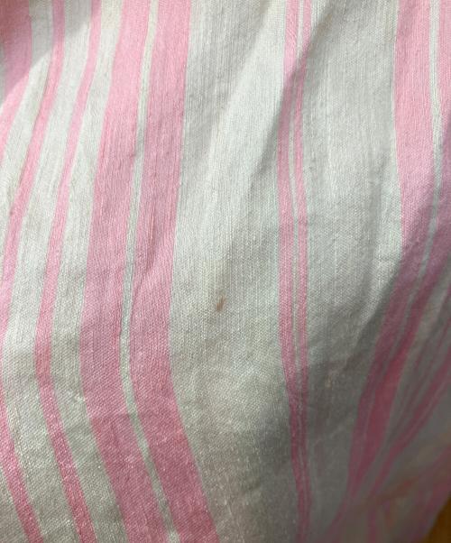 ebure（エブール）EBURE (エブール) カラーストライプリネンシャツワンピース EBURE（エブール） ピンク サイズ:36の古着・服飾アイテム