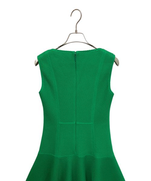 CAROLINA HERRERA（カロライナヘレラ）CAROLINA HERRERA (カロライナヘレラ) ノースリーブワンピース グリーン サイズ:2の古着・服飾アイテム