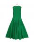 CAROLINA HERRERA (カロライナヘレラ) ノースリーブワンピース グリーン サイズ:2：9000円