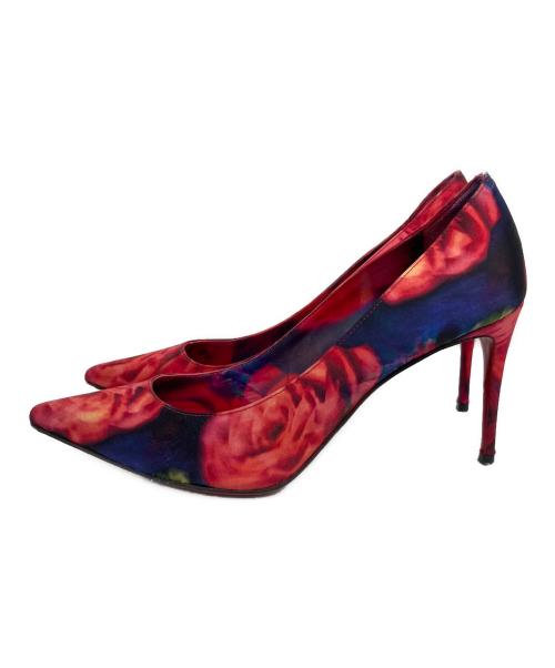 Christian Louboutin（クリスチャン・ルブタン）Christian Louboutin (クリスチャン・ルブタン) 花柄パンプス レッド サイズ:36 1/2の古着・服飾アイテム