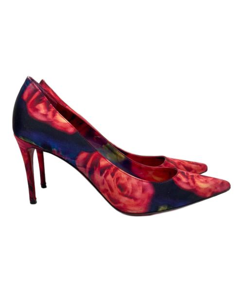 Christian Louboutin（クリスチャン・ルブタン）Christian Louboutin (クリスチャン・ルブタン) 花柄パンプス レッド サイズ:36 1/2の古着・服飾アイテム