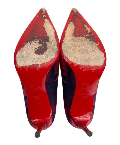 Christian Louboutin（クリスチャン・ルブタン）Christian Louboutin (クリスチャン・ルブタン) 花柄パンプス レッド サイズ:36 1/2の古着・服飾アイテム