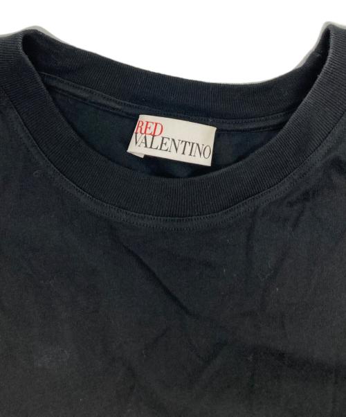 RED VALENTINO（レッドヴァレンティノ）RED VALENTINO (レッドヴァレンティノ) レース切替ティアードワンピース ブラック サイズ:Sの古着・服飾アイテム