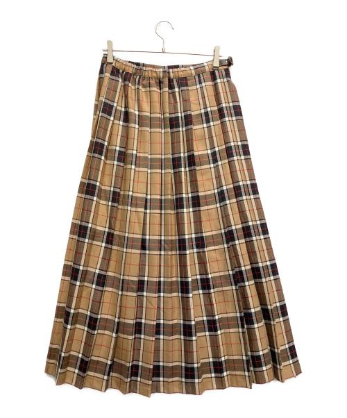 O'NEIL OF DUBLIN（オニールオブダブリン）O'NEIL OF DUBLIN (オニールオブダブリン) チェックラップスカート ブラウン サイズ:42の古着・服飾アイテム