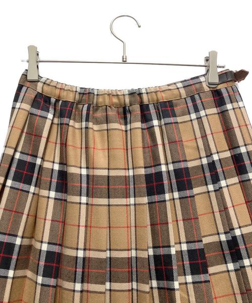 O'NEIL OF DUBLIN（オニールオブダブリン）O'NEIL OF DUBLIN (オニールオブダブリン) チェックラップスカート ブラウン サイズ:42の古着・服飾アイテム