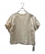 VERMEIL par ienaヴェルメイユ パー イエナ）の古着「ヴィンテージタフタブラウス」｜ベージュ