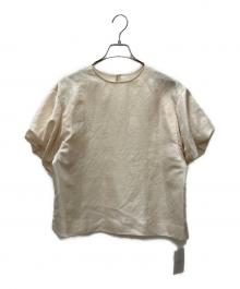 VERMEIL par iena（ヴェルメイユ パー イエナ）の古着「ヴィンテージタフタブラウス」｜ベージュ