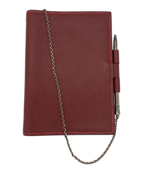HERMES（エルメス）HERMES (エルメス) 手帳カバー レッドの古着・服飾アイテム
