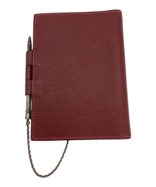 HERMES（エルメス）HERMES (エルメス) 手帳カバー レッドの古着・服飾アイテム