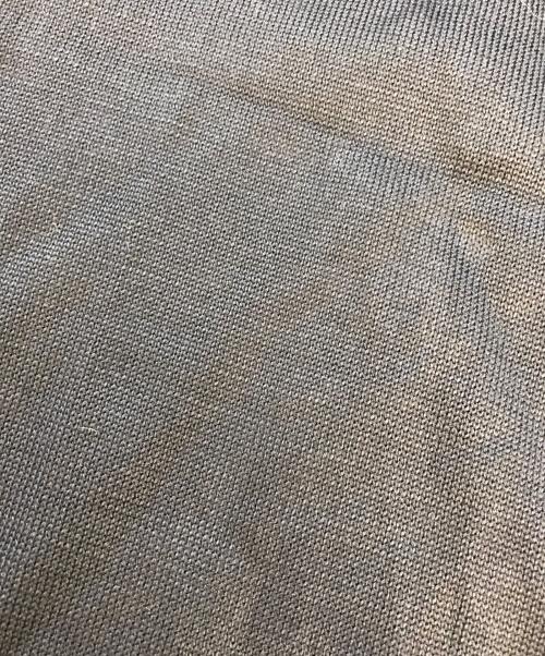 GUCCI（グッチ）GUCCI (グッチ) ニット切替ノースリーブシルクブラウス ネイビー サイズ:Lの古着・服飾アイテム