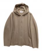 ATTACHMENTアタッチメント）の古着「W/CA DOUBLE FACE BEAVER CLOTH ZIP HOODIE」｜ブラウン