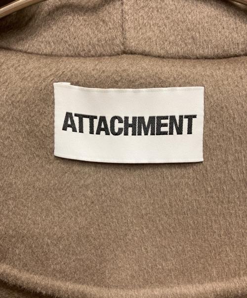 ATTACHMENT（アタッチメント）ATTACHMENT (アタッチメント) W/CA DOUBLE FACE BEAVER CLOTH ZIP HOODIE ブラウン サイズ:2の古着・服飾アイテム