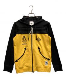 NEIGHBORHOOD×adidas（ネイバーフッド×アディダス）の古着「H ZIP UP HOODIE」｜イエロー