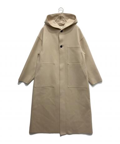中古・古着通販】HYKE (ハイク) MELTON HOODED WORK COAT/メルトン