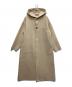 HYKE（ハイク）の古着「MELTON HOODED WORK COAT/メルトンフーデッドワークコート」｜アイボリー