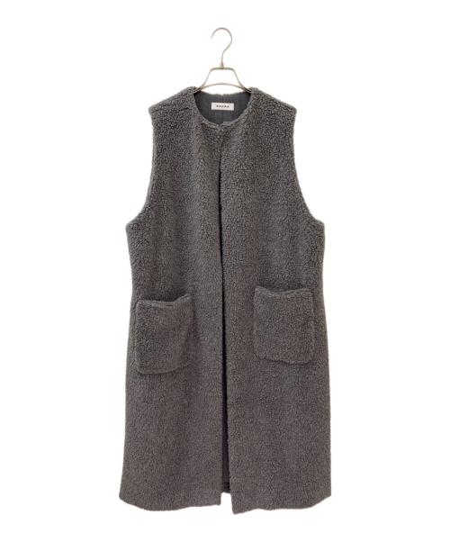 SACRA（サクラ）SACRA (サクラ) プードルファーロングジレ グレー サイズ:38の古着・服飾アイテム