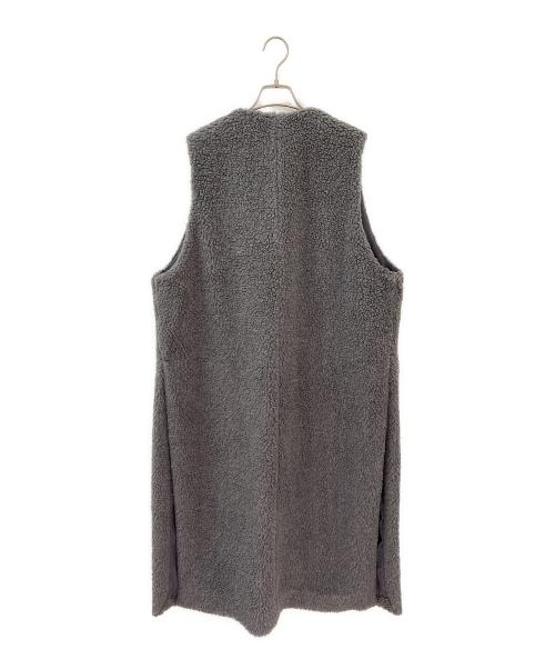 SACRA（サクラ）SACRA (サクラ) プードルファーロングジレ グレー サイズ:38の古着・服飾アイテム