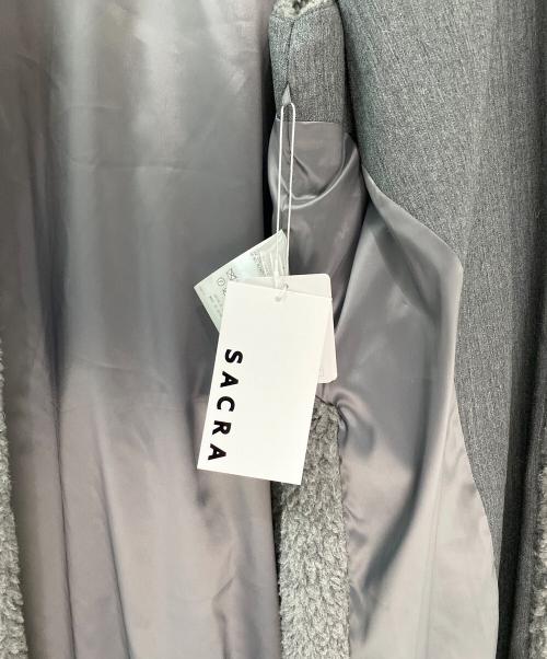 SACRA（サクラ）SACRA (サクラ) プードルファーロングジレ グレー サイズ:38の古着・服飾アイテム