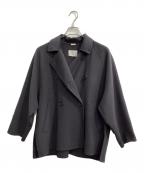 IENAイエナ）の古着「スーパー160ダブルフェイスショートコート」｜チャコールグレー
