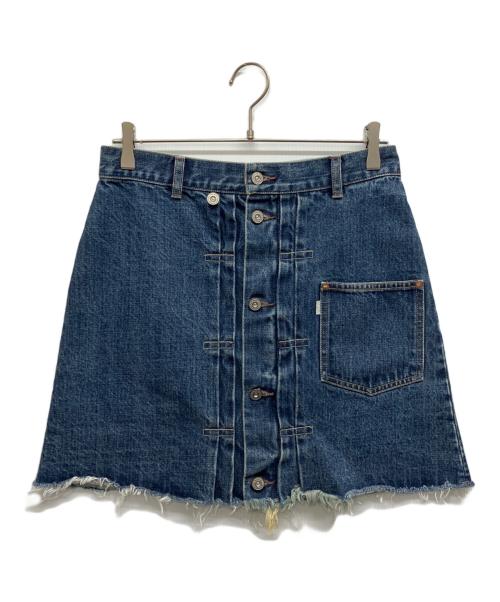 FILL THE BILL（フィルザビル）FILL THE BILL (フィルザビル) SELVEDGE DENIM SKIRT インディゴ サイズ:1の古着・服飾アイテム