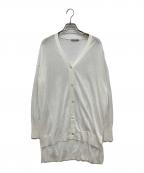 theory luxeセオリーリュクス）の古着「シアーニットコットンリネンカーディガン」｜ホワイト