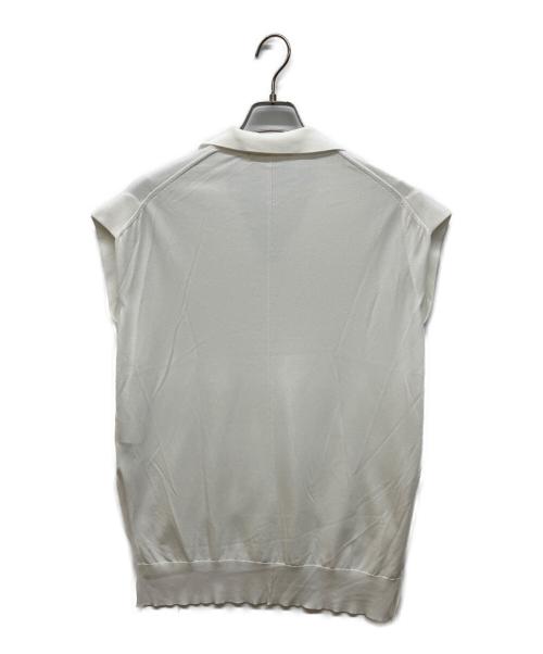 qualite（カリテ）qualite (カリテ) レーヨンストレッチオープンカラーシャツ ホワイト サイズ:FREEの古着・服飾アイテム