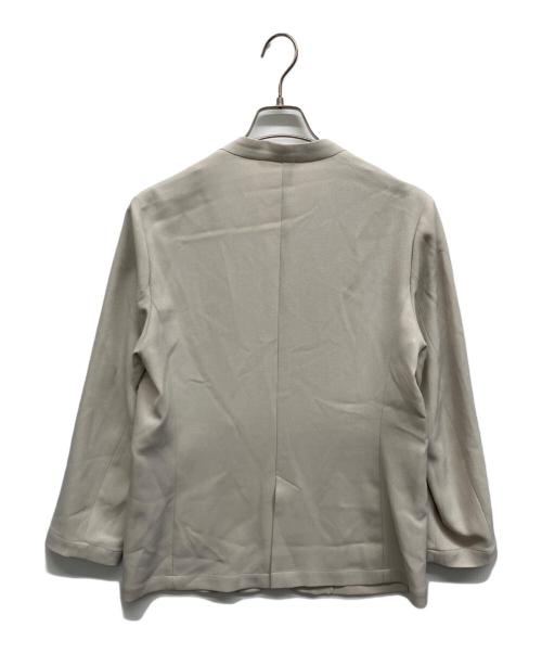 qualite（カリテ）qualite (カリテ) オックスシャンブレージャケット ベージュ サイズ:38の古着・服飾アイテム