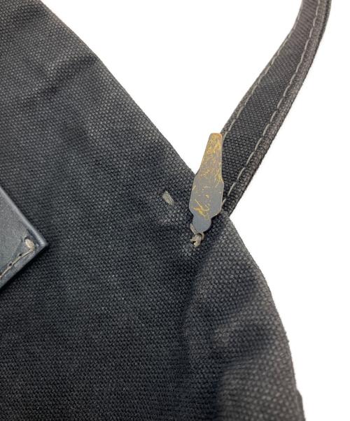 ebagos（エバゴス）ebagos (エバゴス) キャンバス・カゴポケット付トート (ポケットオーバル) グレーの古着・服飾アイテム
