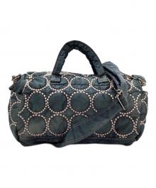 PORTER×mina perhonen（ポーター×ミナ ペルホネン）の古着「tambourine 2WAY DOCTORS BAG」｜ブルー×ピンク