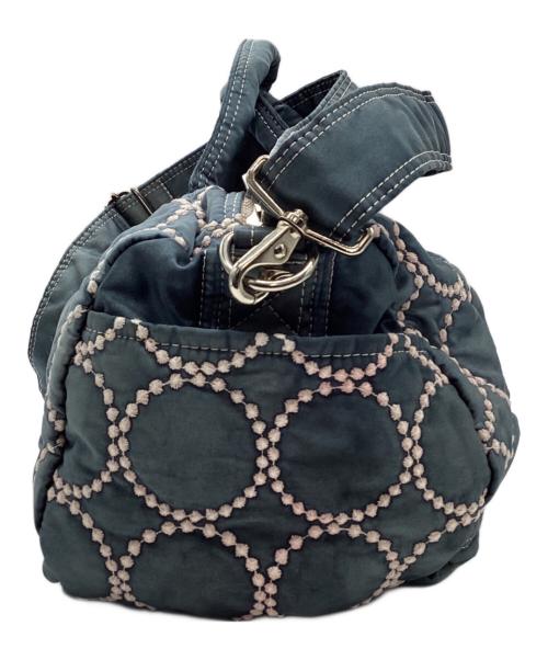 PORTER（ポーター）PORTER (ポーター) mina perhonen (ミナ ペルホネン) tambourine 2WAY DOCTORS BAG ブルー×ピンク サイズ:下記参照の古着・服飾アイテム