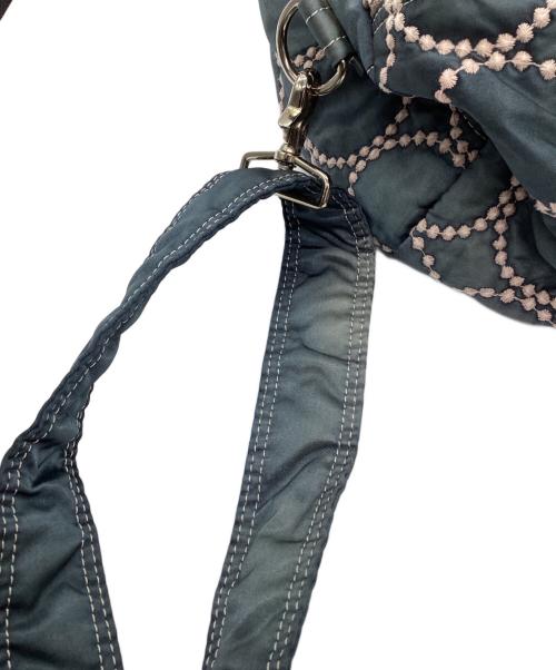 PORTER（ポーター）PORTER (ポーター) mina perhonen (ミナ ペルホネン) tambourine 2WAY DOCTORS BAG ブルー×ピンク サイズ:下記参照の古着・服飾アイテム