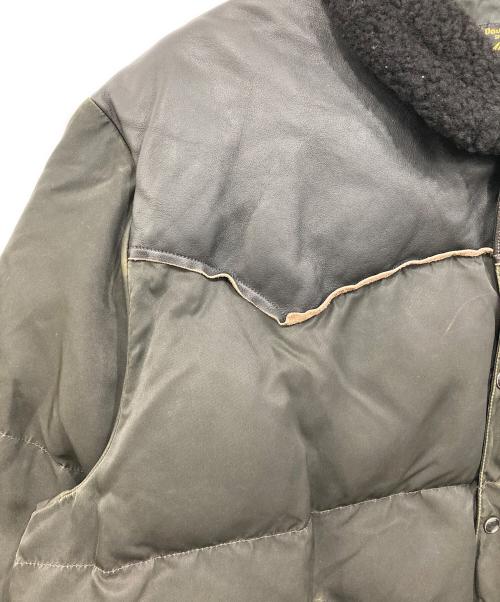 RRL（ダブルアールエル）RRL (ダブルアールエル) シアリングカラー レザーヨークジャケット ブラック サイズ:L/Gの古着・服飾アイテム