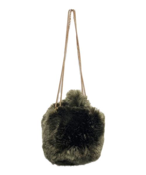 a point etc（アー ポワン ウテセ）a point etc (アー ポワン ウテセ) SAC CHLOE フェイクファーバッグ カーキの古着・服飾アイテム