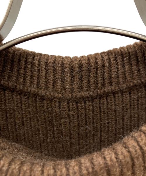 ANDERSEN-ANDERSEN（アンデルセン アンデルセン）ANDERSEN-ANDERSEN (アンデルセン アンデルセン) 5GUAGE CREW NECK SWEATER 5ゲージクルーネックセーター　ウールニット ブラウン サイズ:Ｓの古着・服飾アイテム