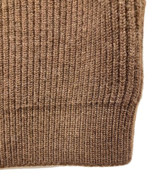 ANDERSEN-ANDERSEN（アンデルセン アンデルセン）ANDERSEN-ANDERSEN (アンデルセン アンデルセン) 5GUAGE CREW NECK SWEATER 5ゲージクルーネックセーター　ウールニット ブラウン サイズ:Ｓの古着・服飾アイテム