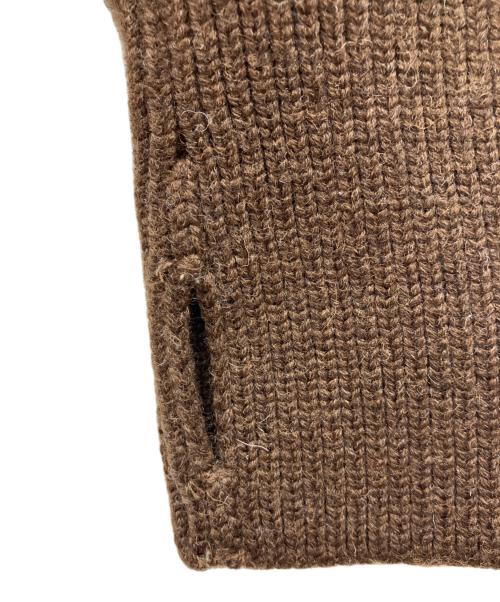 ANDERSEN-ANDERSEN（アンデルセン アンデルセン）ANDERSEN-ANDERSEN (アンデルセン アンデルセン) 5GUAGE CREW NECK SWEATER 5ゲージクルーネックセーター　ウールニット ブラウン サイズ:Ｓの古着・服飾アイテム